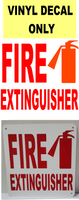 Fire Extinguisher Decal (Buy one get one Free)