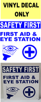 First Aid & Eye Station Decal (Buy one get one Free)