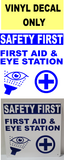 First Aid & Eye Station Decal (Buy one get one Free)